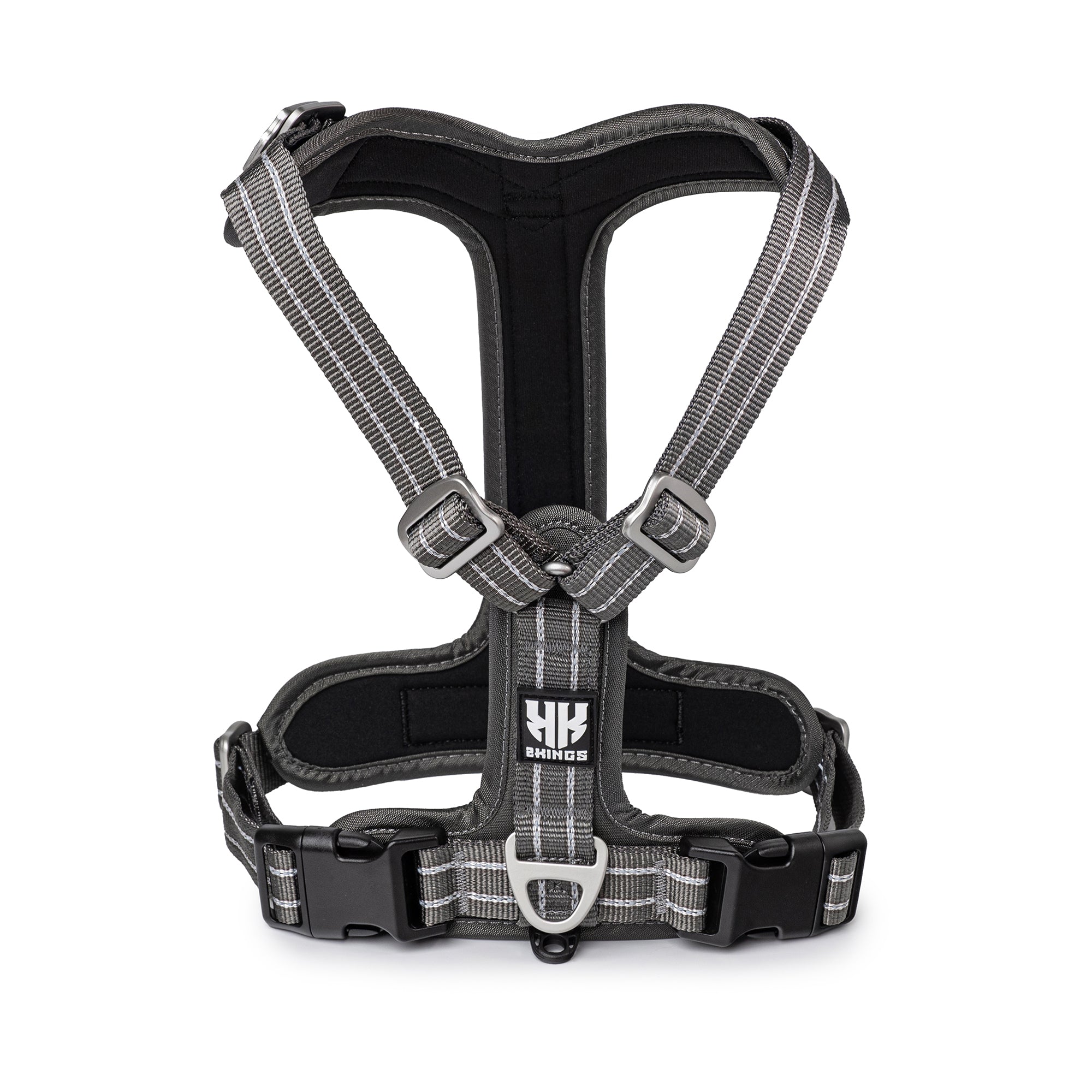 FlexiFit Reflective Dog Harness - Lightweight & Adjustable - Grey.
