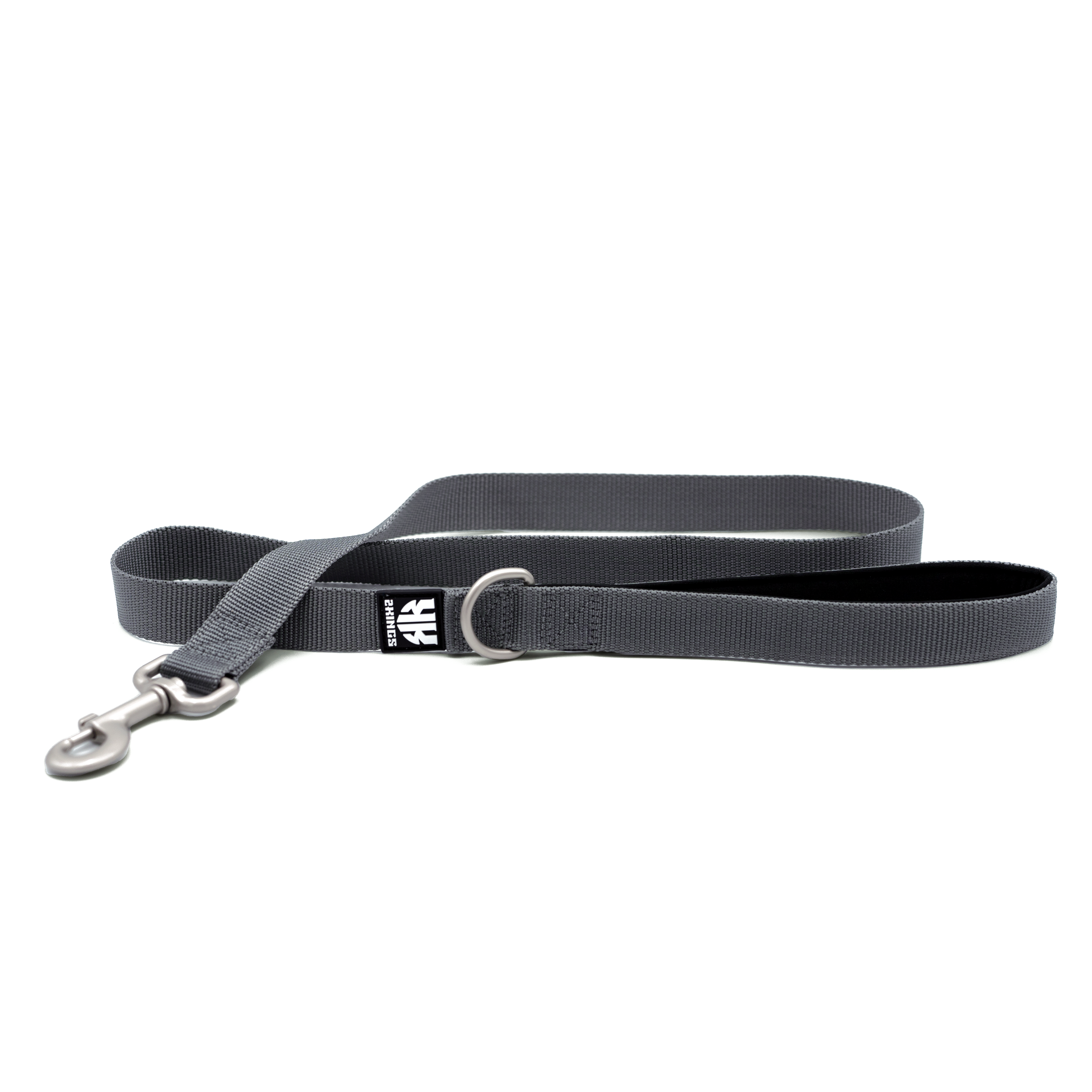 Adjustable Dog Harness & Classic Lead Set - Reflective & Lightweight - Grey.