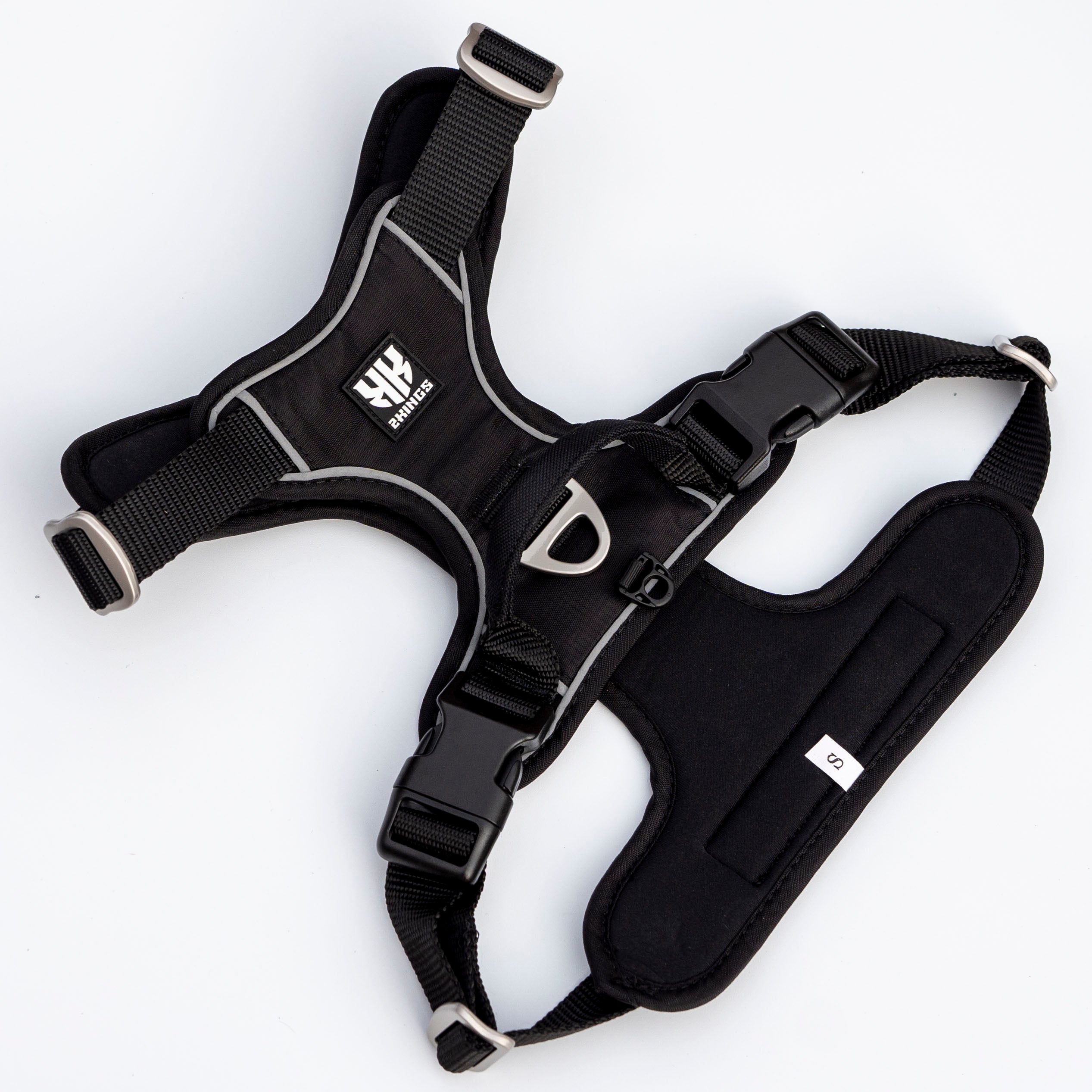 Comfort Dog Harness - Waterproof & Padded with Top Handle- Black.